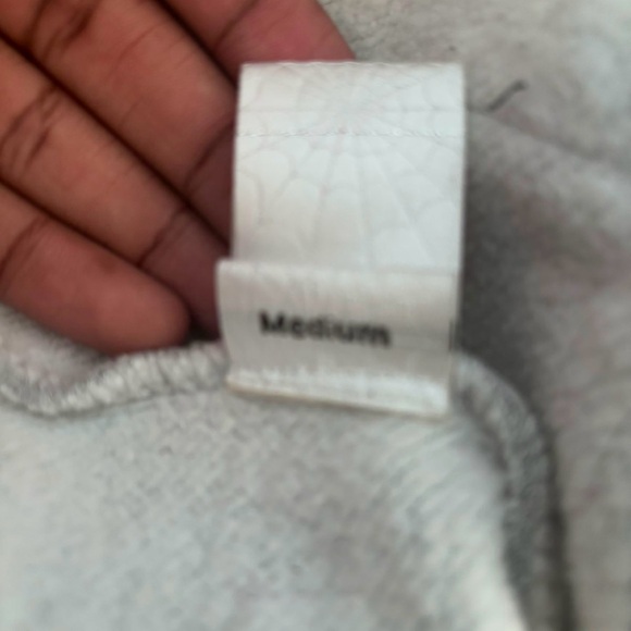 Heather grey sp5der hoodie